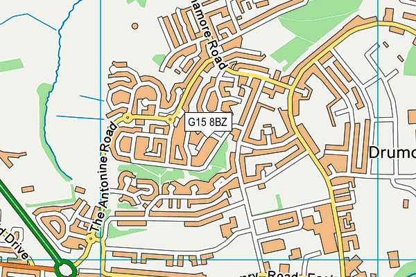 G15 8BZ map - OS VectorMap District (Ordnance Survey) G15 8BZ map - OS VectorMap District (Ordnance Survey)