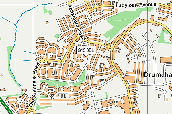 G15 8DL map - OS VectorMap District (Ordnance Survey) G15 8DL map - OS VectorMap District (Ordnance Survey)