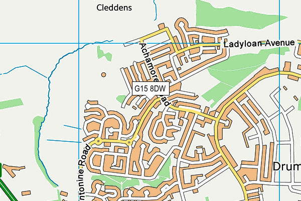 G15 8DW map - OS VectorMap District (Ordnance Survey) G15 8DW map - OS VectorMap District (Ordnance Survey)
