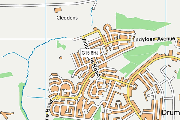 G15 8HJ map - OS VectorMap District (Ordnance Survey) G15 8HJ map - OS VectorMap District (Ordnance Survey)