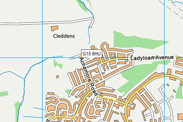G15 8HU map - OS VectorMap District (Ordnance Survey) G15 8HU map - OS VectorMap District (Ordnance Survey)