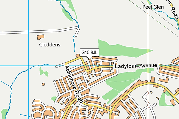 G15 8JL map - OS VectorMap District (Ordnance Survey) G15 8JL map - OS VectorMap District (Ordnance Survey)
