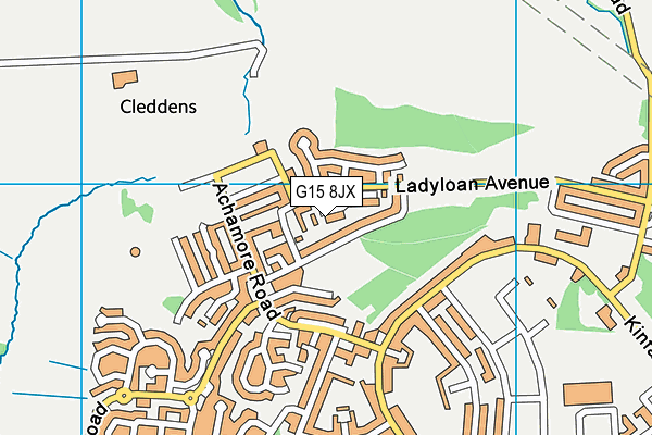 G15 8JX map - OS VectorMap District (Ordnance Survey) G15 8JX map - OS VectorMap District (Ordnance Survey)
