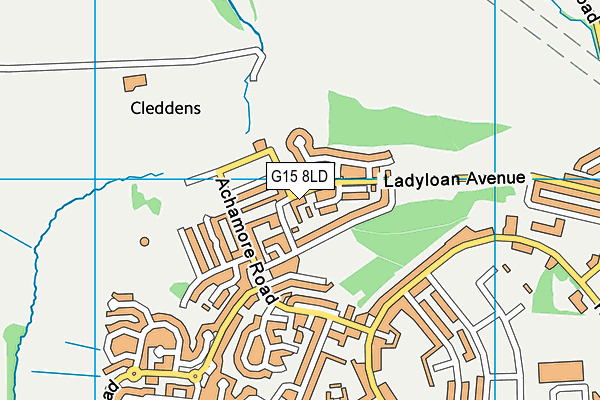 G15 8LD map - OS VectorMap District (Ordnance Survey) G15 8LD map - OS VectorMap District (Ordnance Survey)