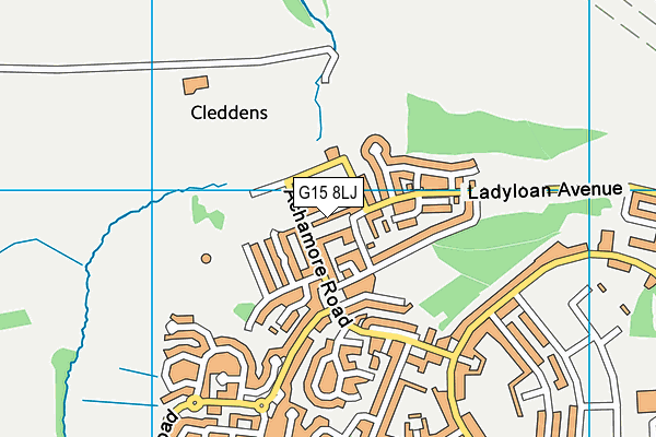 G15 8LJ map - OS VectorMap District (Ordnance Survey) G15 8LJ map - OS VectorMap District (Ordnance Survey)