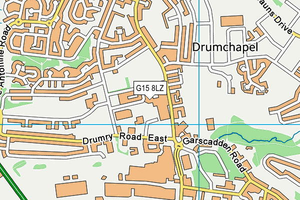 G15 8LZ map - OS VectorMap District (Ordnance Survey) G15 8LZ map - OS VectorMap District (Ordnance Survey)