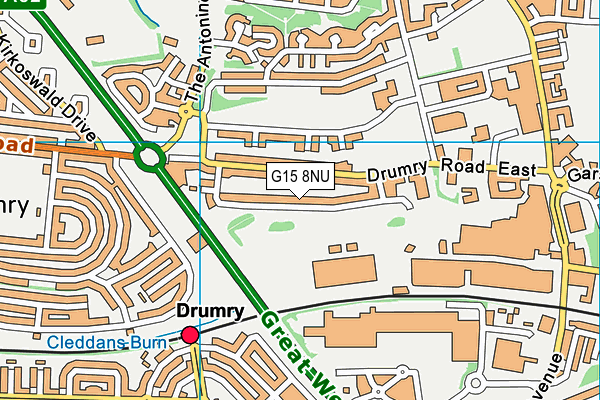 G15 8NU map - OS VectorMap District (Ordnance Survey) G15 8NU map - OS VectorMap District (Ordnance Survey)