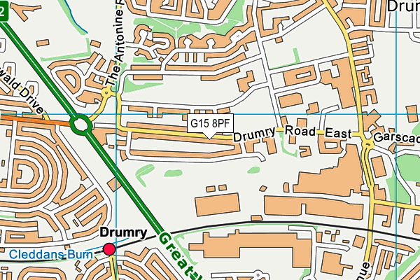 G15 8PF map - OS VectorMap District (Ordnance Survey) G15 8PF map - OS VectorMap District (Ordnance Survey)