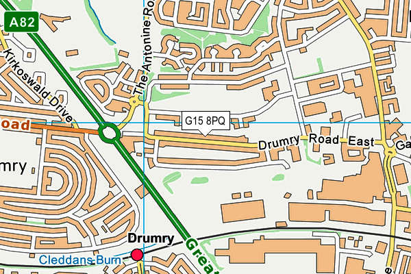 G15 8PQ map - OS VectorMap District (Ordnance Survey) G15 8PQ map - OS VectorMap District (Ordnance Survey)