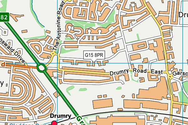 G15 8PR map - OS VectorMap District (Ordnance Survey) G15 8PR map - OS VectorMap District (Ordnance Survey)