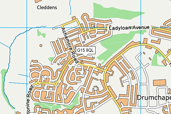 G15 8QL map - OS VectorMap District (Ordnance Survey) G15 8QL map - OS VectorMap District (Ordnance Survey)