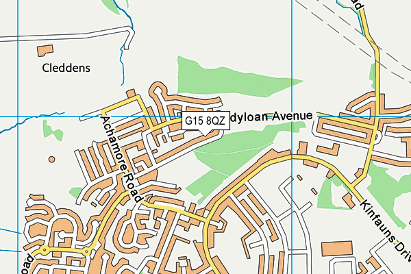 G15 8QZ map - OS VectorMap District (Ordnance Survey) G15 8QZ map - OS VectorMap District (Ordnance Survey)
