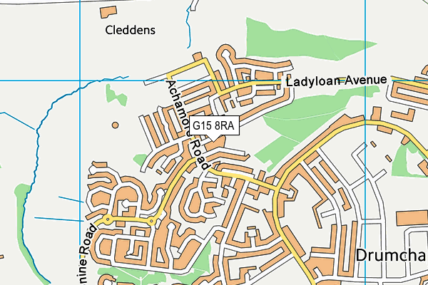 G15 8RA map - OS VectorMap District (Ordnance Survey) G15 8RA map - OS VectorMap District (Ordnance Survey)