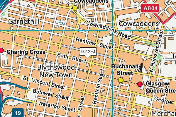 G2 2EJ map - OS VectorMap District (Ordnance Survey)