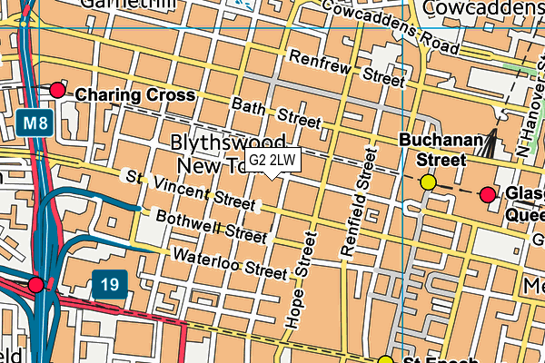 G2 2LW map - OS VectorMap District (Ordnance Survey) G2 2LW map - OS VectorMap District (Ordnance Survey)