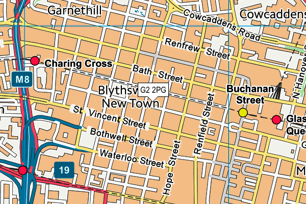 G2 2PG map - OS VectorMap District (Ordnance Survey)