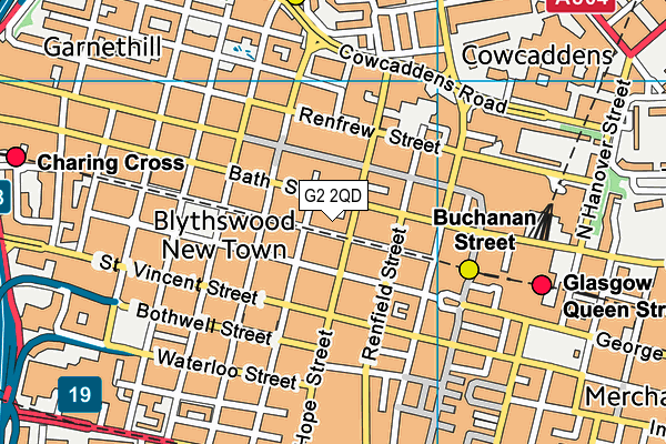 G2 2QD map - OS VectorMap District (Ordnance Survey) G2 2QD map - OS VectorMap District (Ordnance Survey)