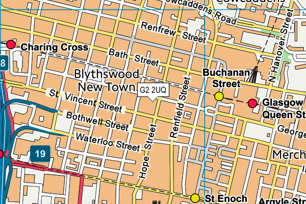 G2 2UQ map - OS VectorMap District (Ordnance Survey)
