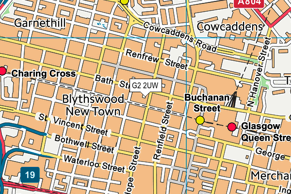 G2 2UW map - OS VectorMap District (Ordnance Survey)