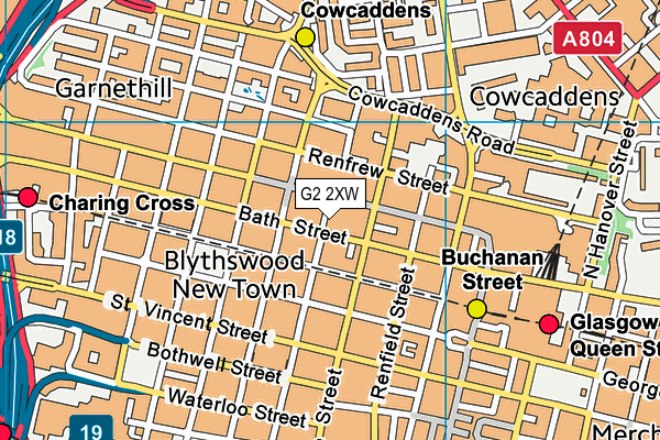 G2 2XW map - OS VectorMap District (Ordnance Survey) G2 2XW map - OS VectorMap District (Ordnance Survey)