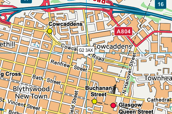G2 3AX map - OS VectorMap District (Ordnance Survey) G2 3AX map - OS VectorMap District (Ordnance Survey)
