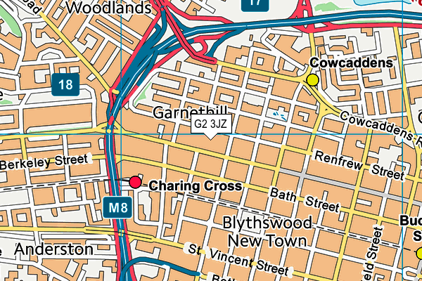 G2 3JZ map - OS VectorMap District (Ordnance Survey) G2 3JZ map - OS VectorMap District (Ordnance Survey)