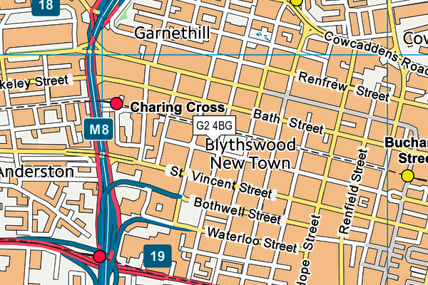 G2 4BG map - OS VectorMap District (Ordnance Survey)