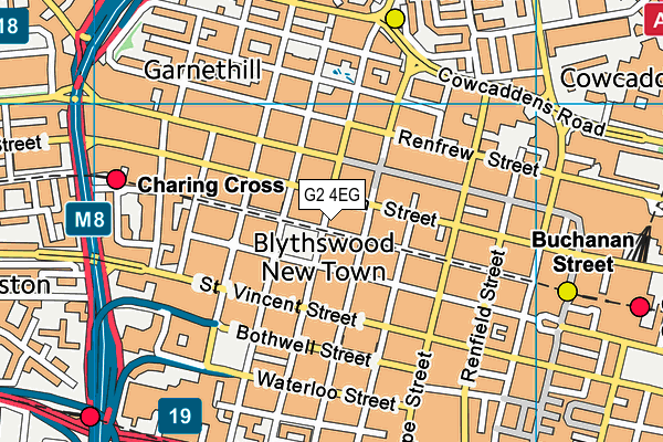 G2 4EG map - OS VectorMap District (Ordnance Survey)