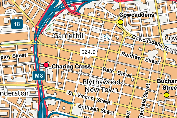 G2 4JD map - OS VectorMap District (Ordnance Survey) G2 4JD map - OS VectorMap District (Ordnance Survey)