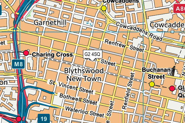 G2 4SQ map - OS VectorMap District (Ordnance Survey) G2 4SQ map - OS VectorMap District (Ordnance Survey)