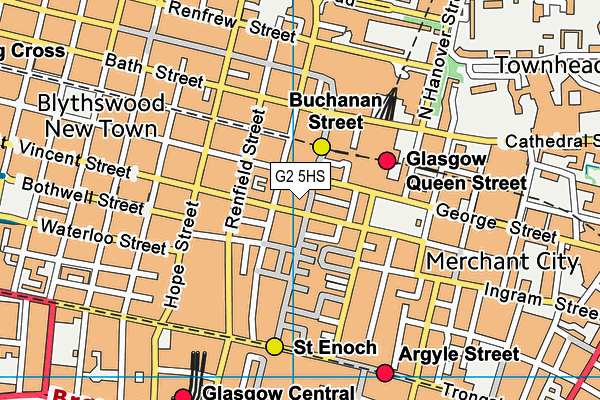 G2 5HS map - OS VectorMap District (Ordnance Survey)