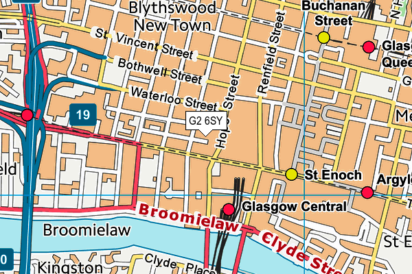 G2 6SY map - OS VectorMap District (Ordnance Survey)