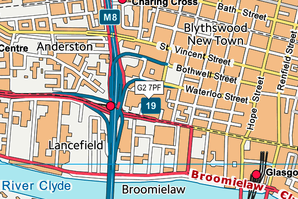 G2 7PF map - OS VectorMap District (Ordnance Survey)