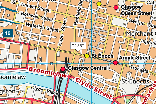 G2 8BT map - OS VectorMap District (Ordnance Survey)