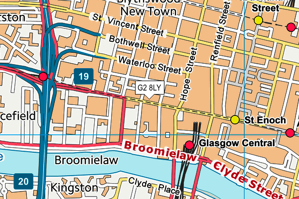 G2 8LY map - OS VectorMap District (Ordnance Survey) G2 8LY map - OS VectorMap District (Ordnance Survey)