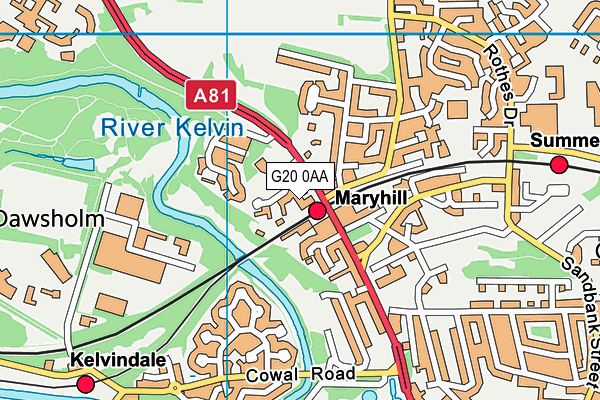 G20 0AA map - OS VectorMap District (Ordnance Survey) G20 0AA map - OS VectorMap District (Ordnance Survey)