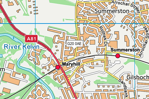 G20 0AE map - OS VectorMap District (Ordnance Survey) G20 0AE map - OS VectorMap District (Ordnance Survey)