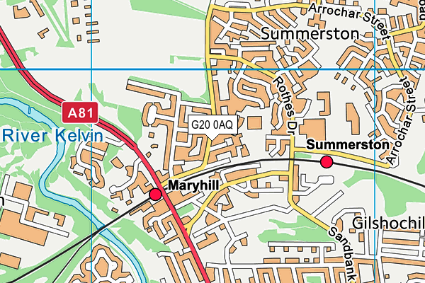 G20 0AQ map - OS VectorMap District (Ordnance Survey) G20 0AQ map - OS VectorMap District (Ordnance Survey)