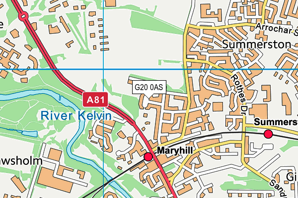G20 0AS map - OS VectorMap District (Ordnance Survey) G20 0AS map - OS VectorMap District (Ordnance Survey)