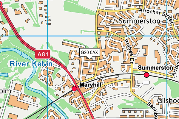 G20 0AX map - OS VectorMap District (Ordnance Survey) G20 0AX map - OS VectorMap District (Ordnance Survey)