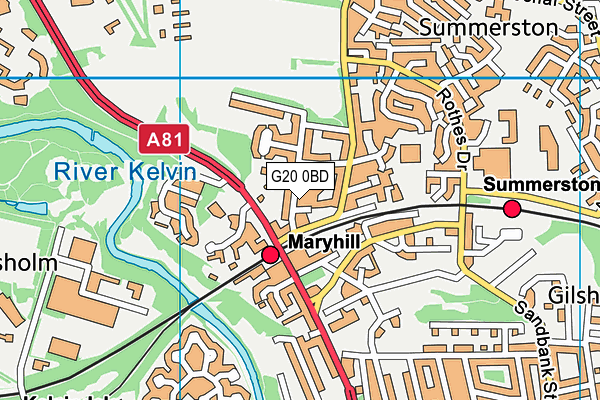 G20 0BD map - OS VectorMap District (Ordnance Survey) G20 0BD map - OS VectorMap District (Ordnance Survey)