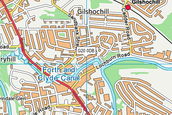 G20 0DB map - OS VectorMap District (Ordnance Survey) G20 0DB map - OS VectorMap District (Ordnance Survey)