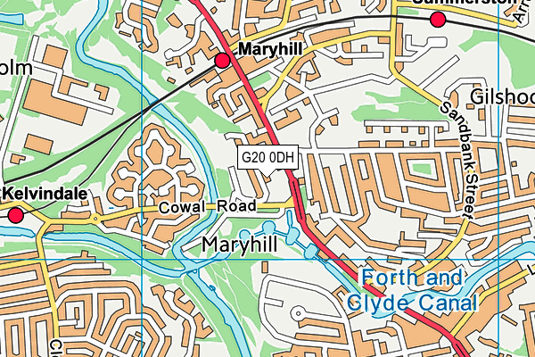 G20 0DH map - OS VectorMap District (Ordnance Survey) G20 0DH map - OS VectorMap District (Ordnance Survey)