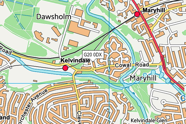 G20 0DX map - OS VectorMap District (Ordnance Survey) G20 0DX map - OS VectorMap District (Ordnance Survey)