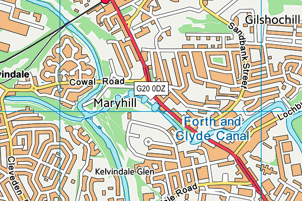 G20 0DZ map - OS VectorMap District (Ordnance Survey) G20 0DZ map - OS VectorMap District (Ordnance Survey)