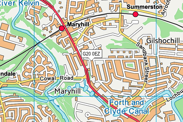 G20 0EZ map - OS VectorMap District (Ordnance Survey) G20 0EZ map - OS VectorMap District (Ordnance Survey)