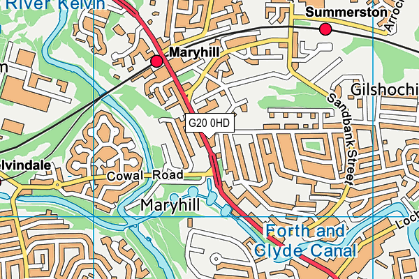 G20 0HD map - OS VectorMap District (Ordnance Survey) G20 0HD map - OS VectorMap District (Ordnance Survey)