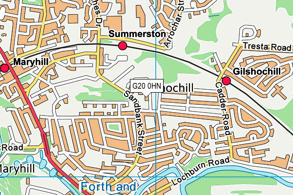 G20 0HN map - OS VectorMap District (Ordnance Survey)