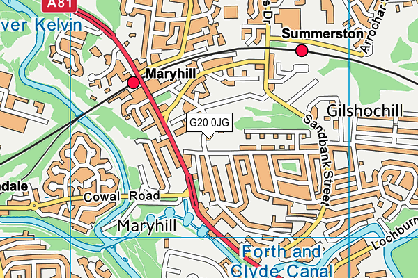 G20 0JG map - OS VectorMap District (Ordnance Survey) G20 0JG map - OS VectorMap District (Ordnance Survey)