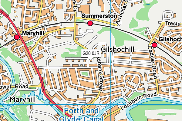 G20 0JR map - OS VectorMap District (Ordnance Survey) G20 0JR map - OS VectorMap District (Ordnance Survey)